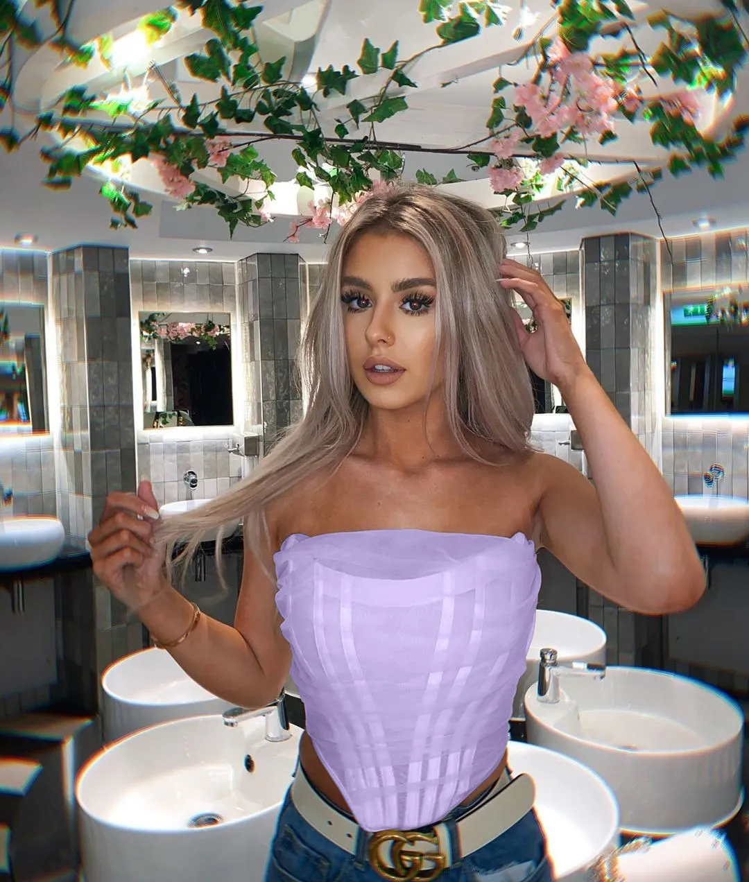 Sleeveless Fashion Strapless Bustier Corset Crop Top