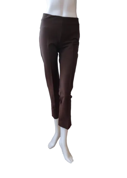 Slim Cut Silk Stretch Pants
