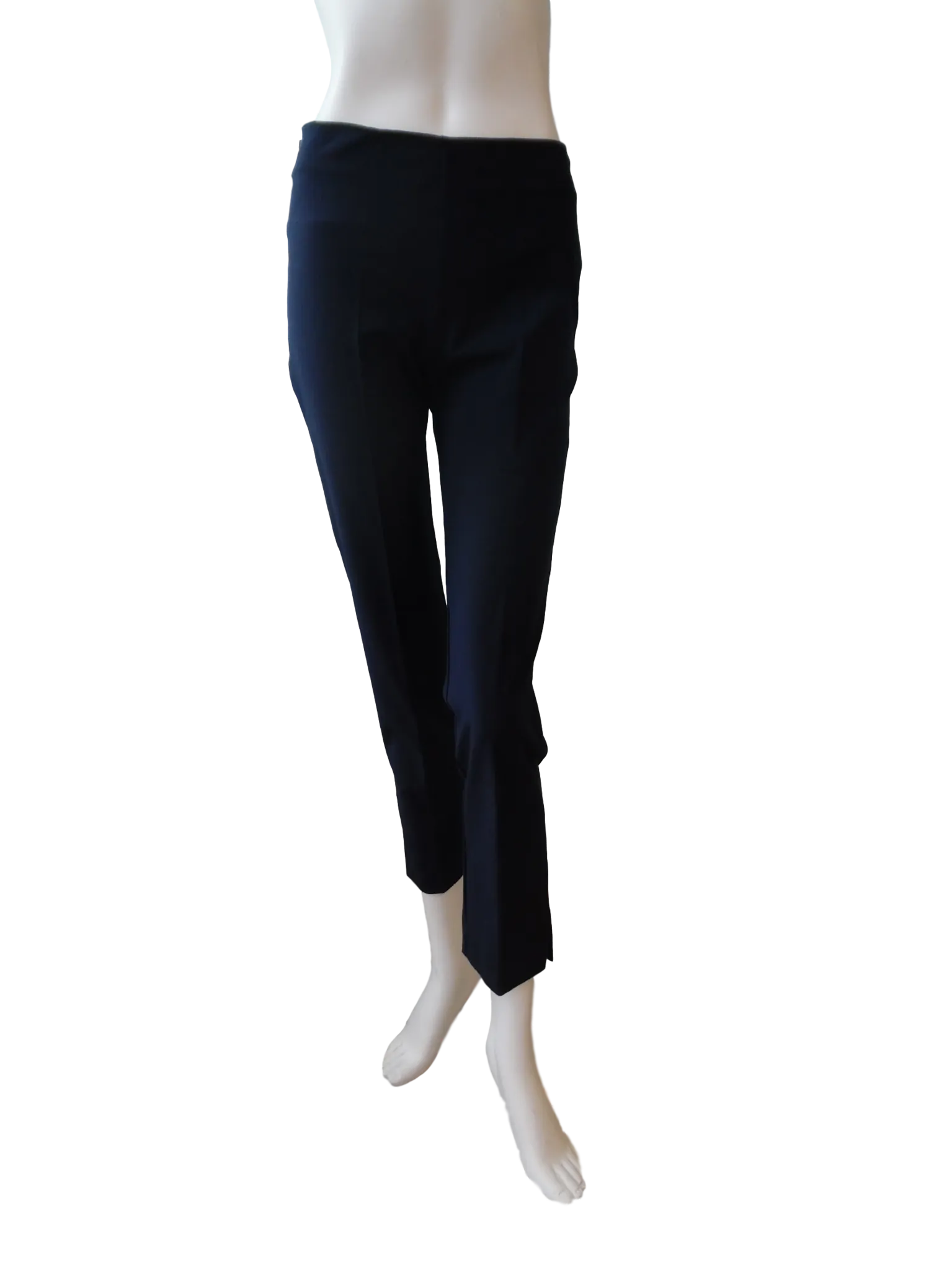 Slim Cut Silk Stretch Pants
