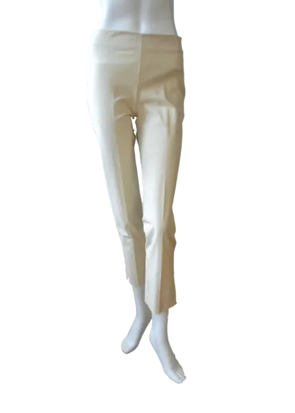 Slim Cut Silk Stretch Pants