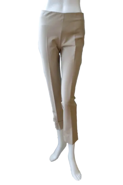Slim Cut Silk Stretch Pants