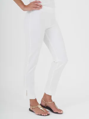 Slim Cut Silk Stretch Pants