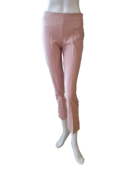 Slim Cut Silk Stretch Pants