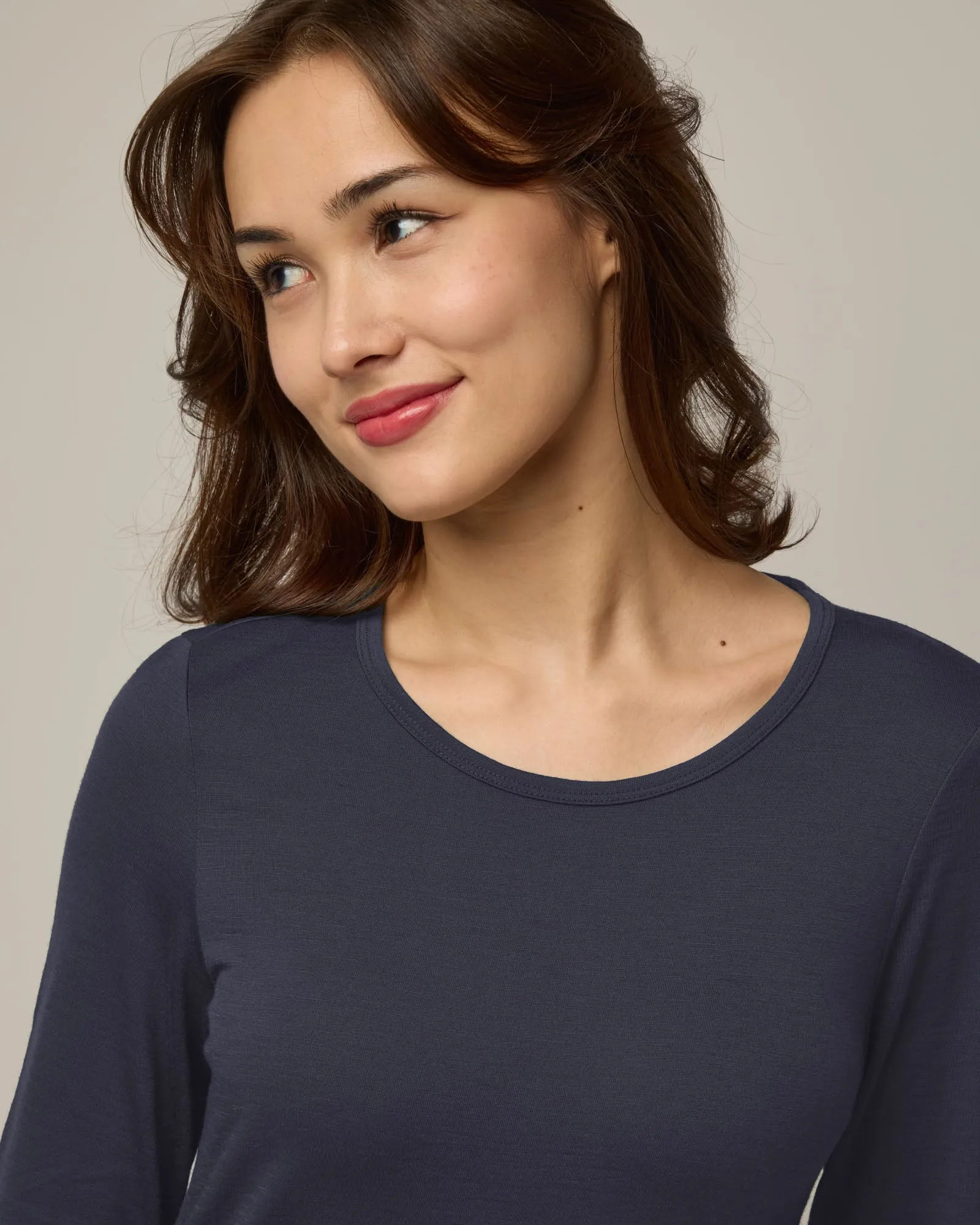 Sloan 100% Wool Long Sleeve Crew
