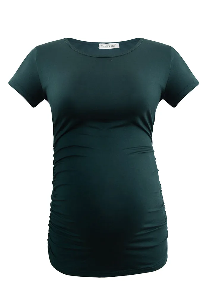 Smallshow Comfy Side Ruched Maternity Tops
