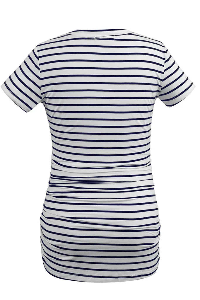 Smallshow Comfy Side Ruched Maternity Tops