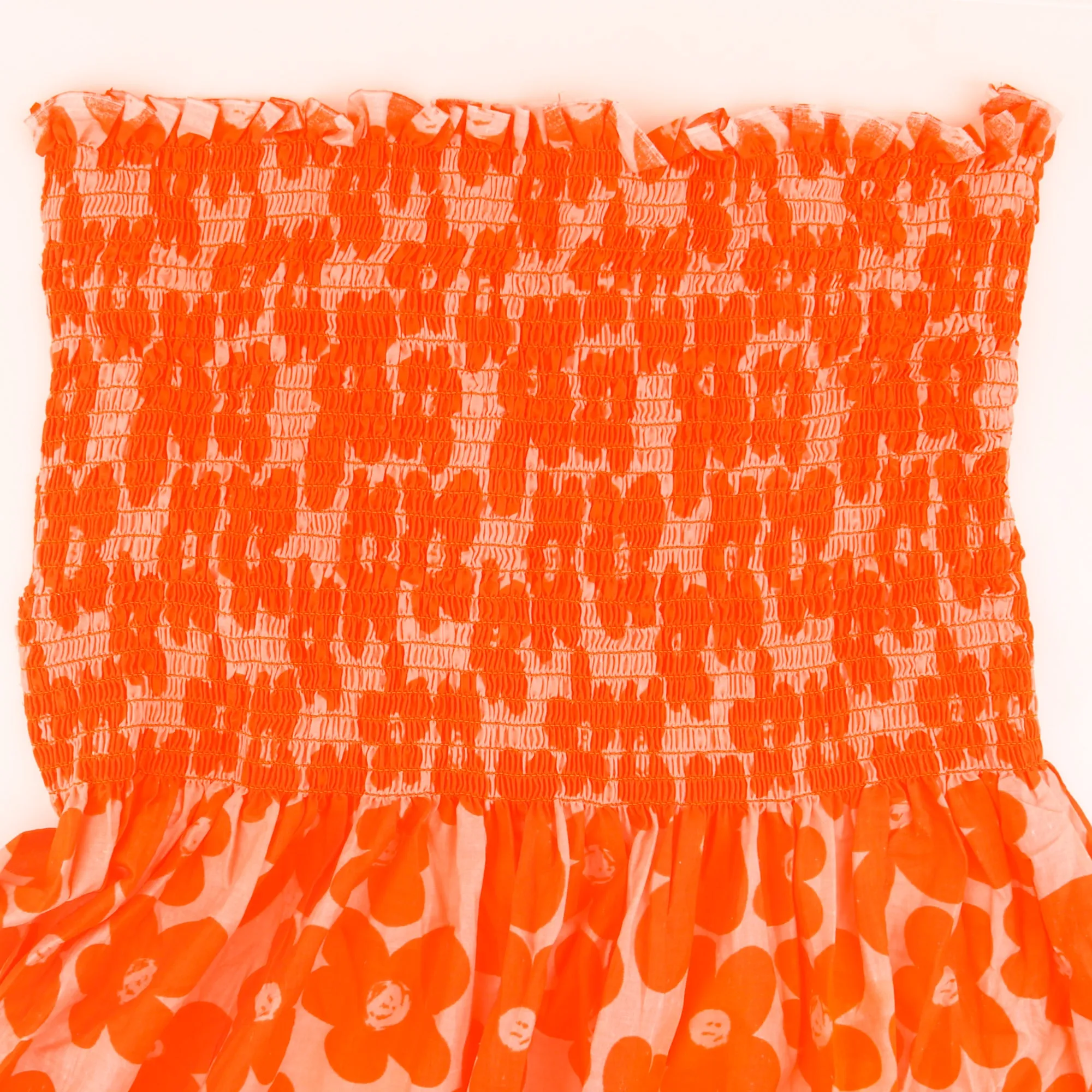 Smocking Cotton Voile - LUNA - 001 -Tangerine