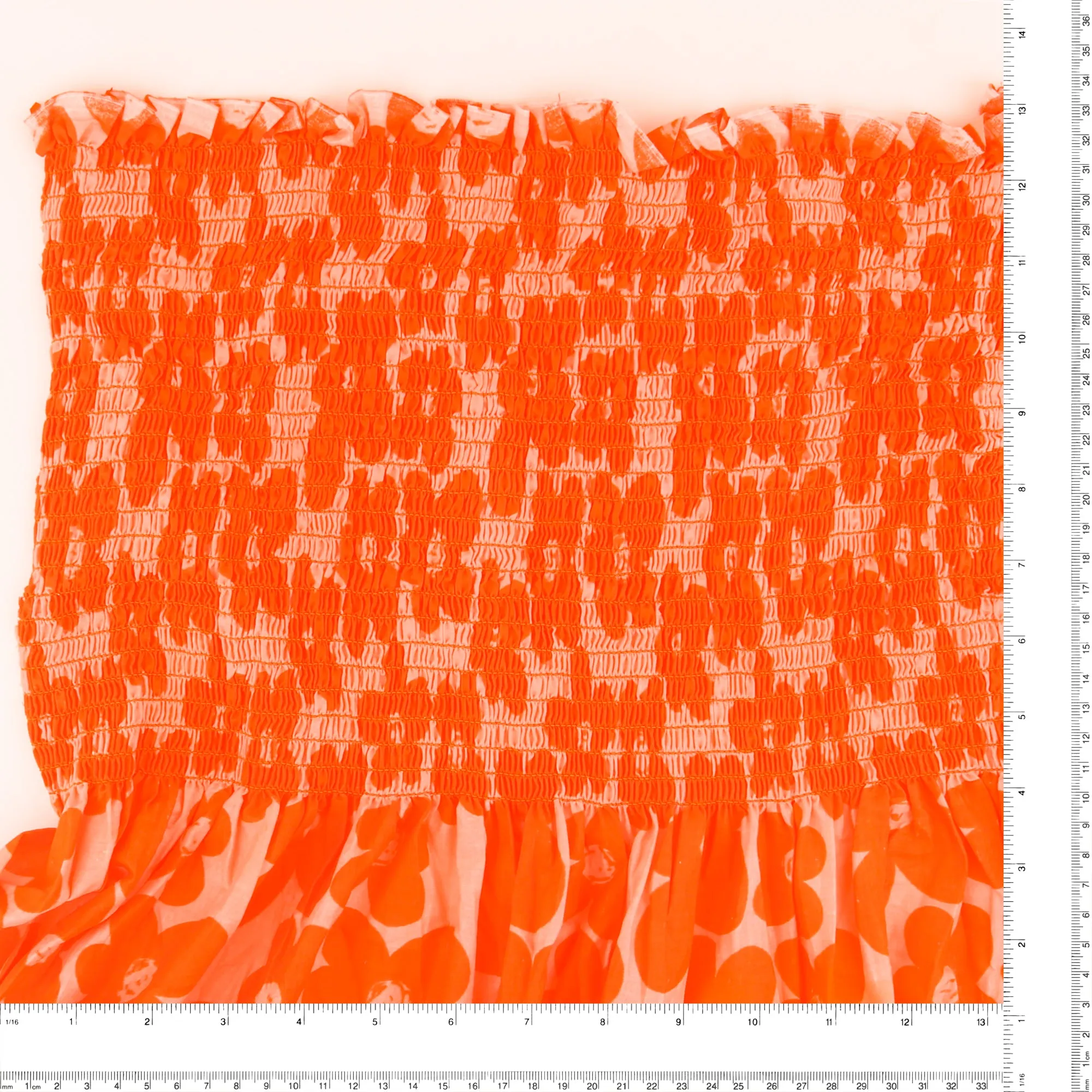 Smocking Cotton Voile - LUNA - 001 -Tangerine