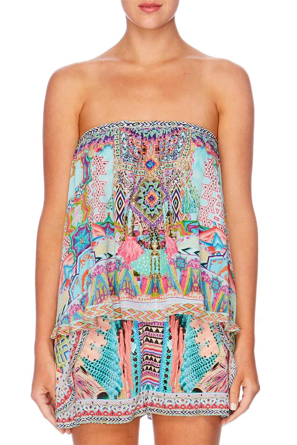 STRAPLESS TUBE TOP WANDERING EYE