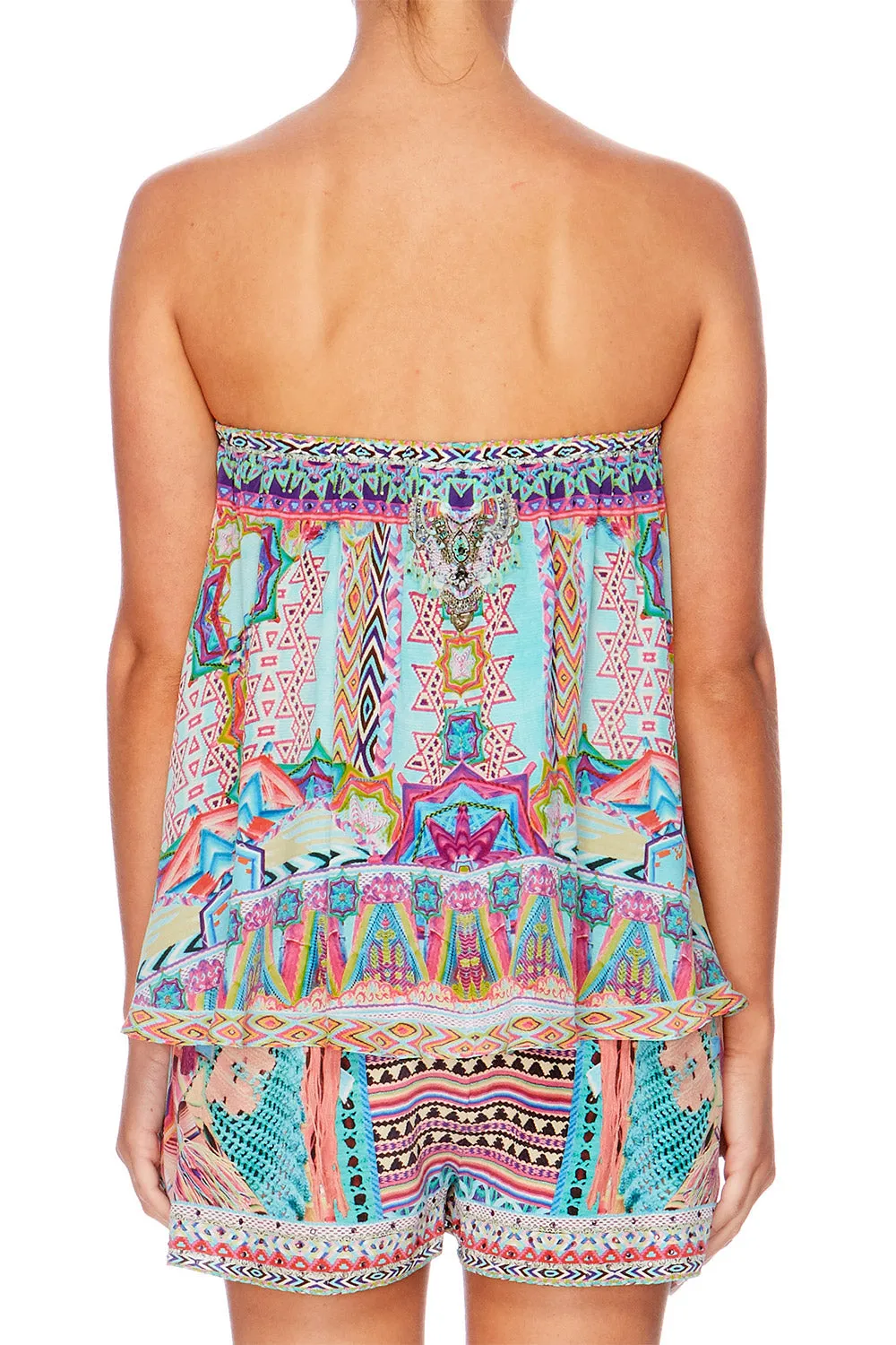 STRAPLESS TUBE TOP WANDERING EYE