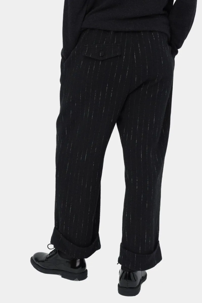 Striped Pleated Slacks Pant