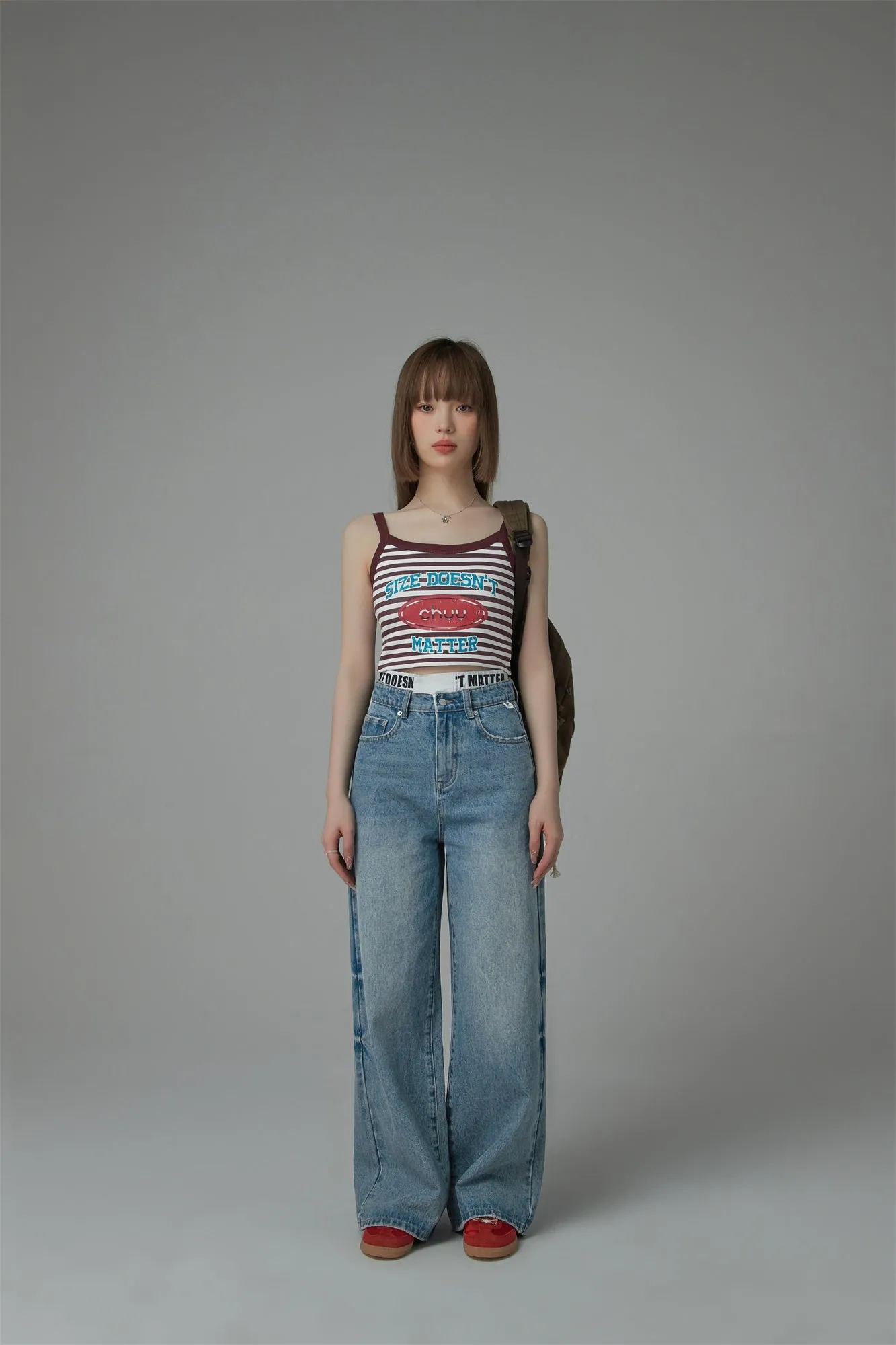 Striped Sleeveless Crop Top