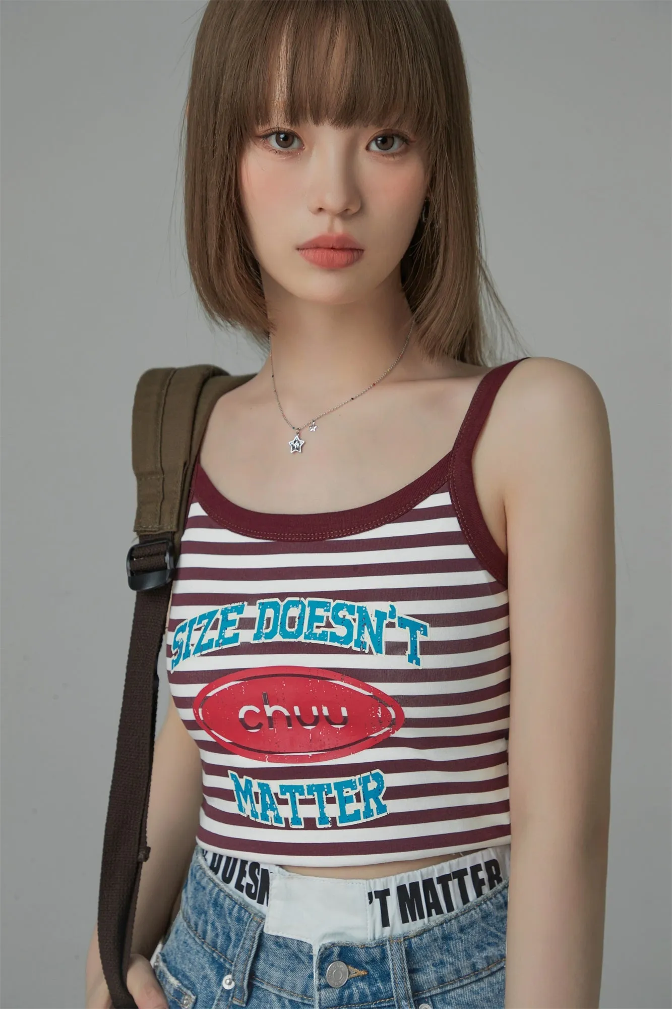 Striped Sleeveless Crop Top