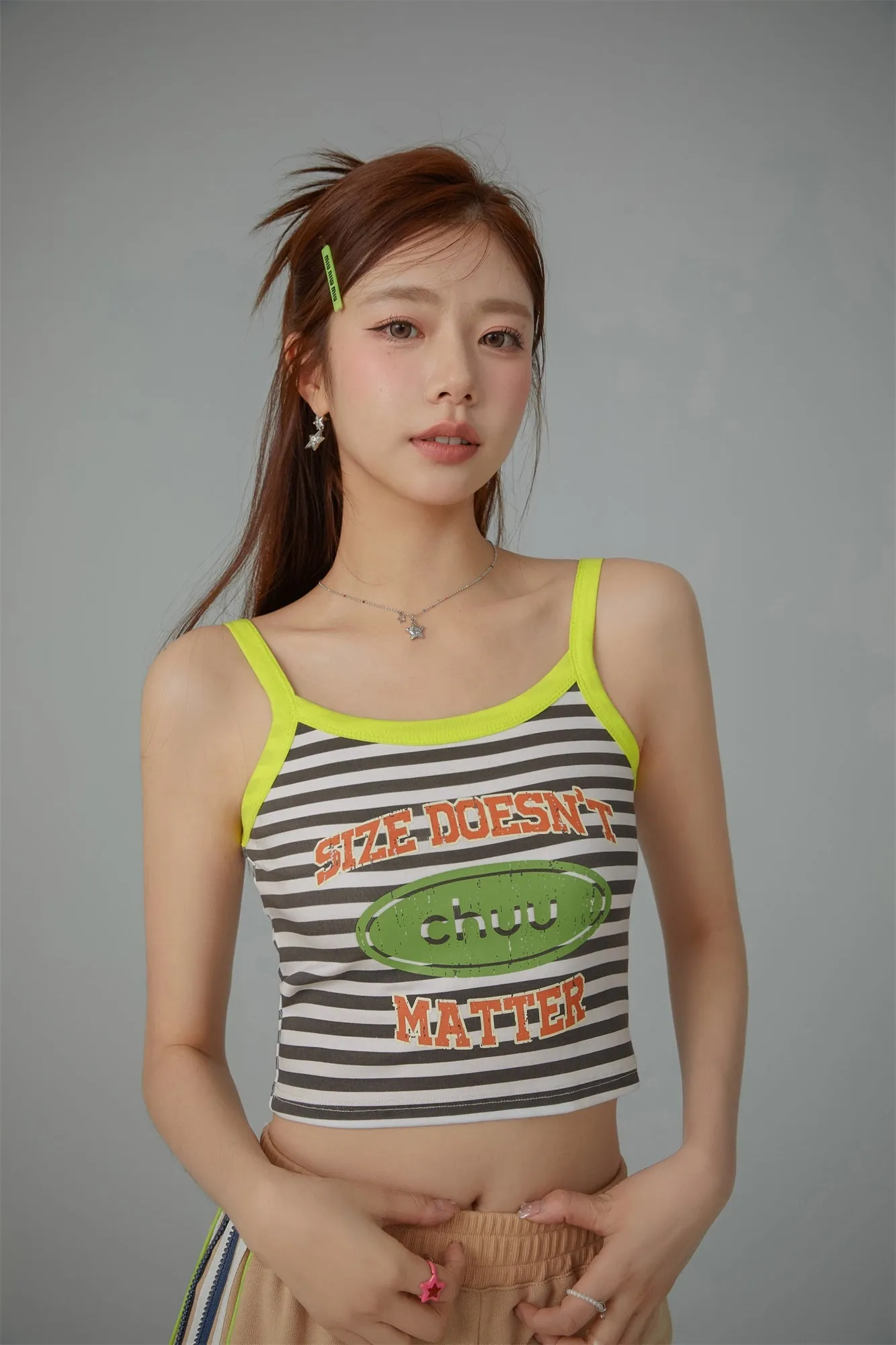 Striped Sleeveless Crop Top