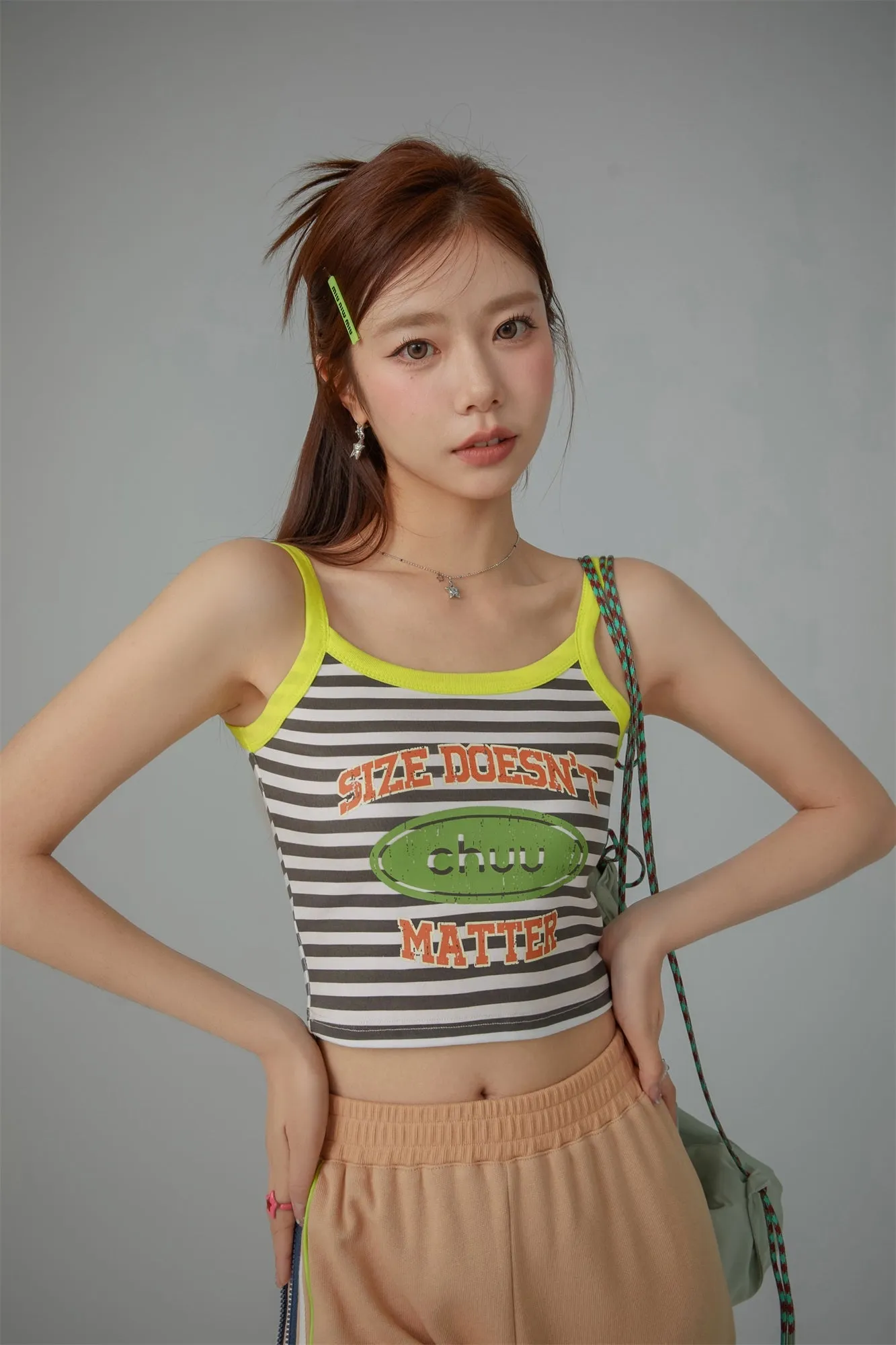 Striped Sleeveless Crop Top