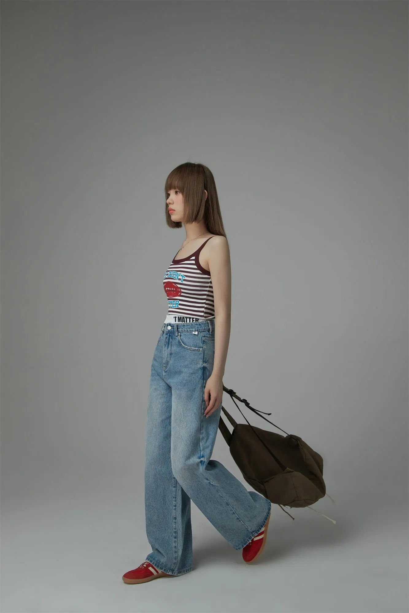 Striped Sleeveless Crop Top