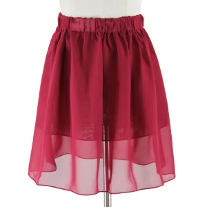 Summer Student High Waist Double Layer Chiffon Skirt Tutu Pleated Skirt