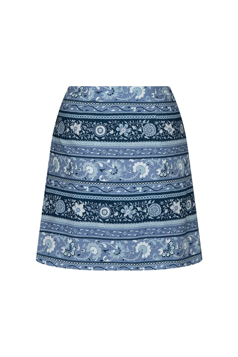 Sunshine Bandit Wrap Mini Skirt