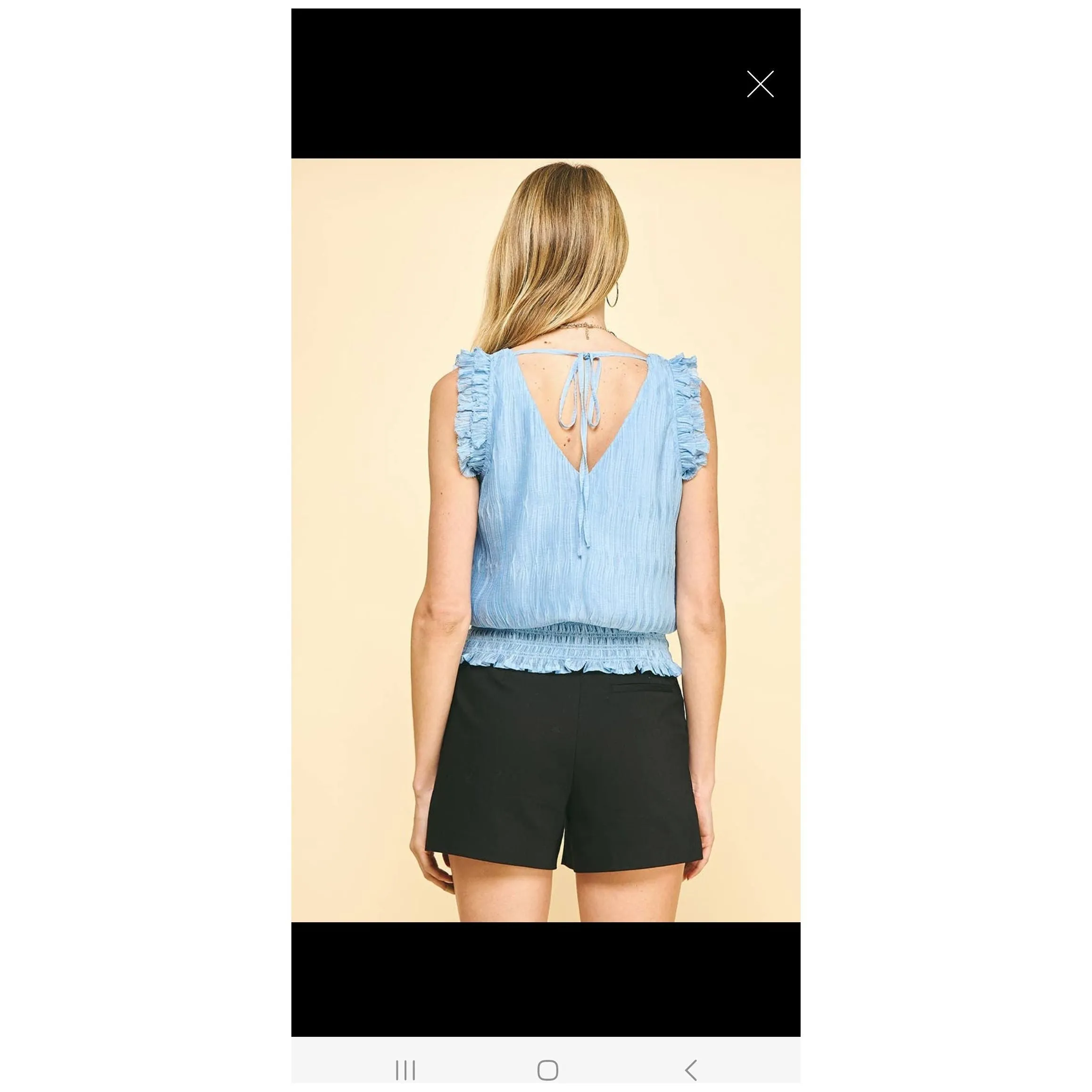 Sunshine Days - Baby Blue Tank