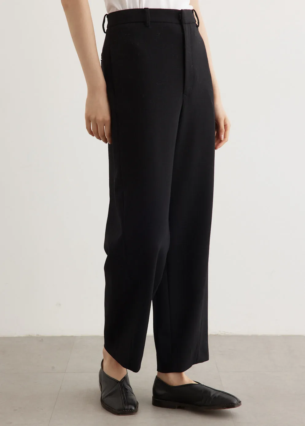 Tense Wool Double Cloth Slacks
