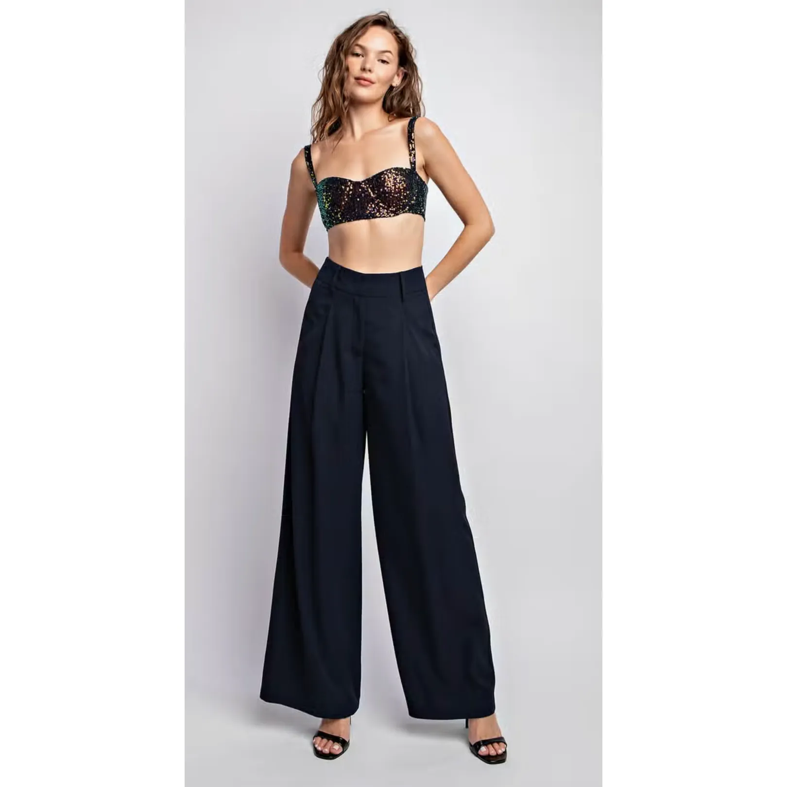 The Icon Navy Trouser Pants