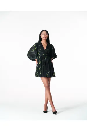 THOUSAND CRESCENTS RUCHED DRESS