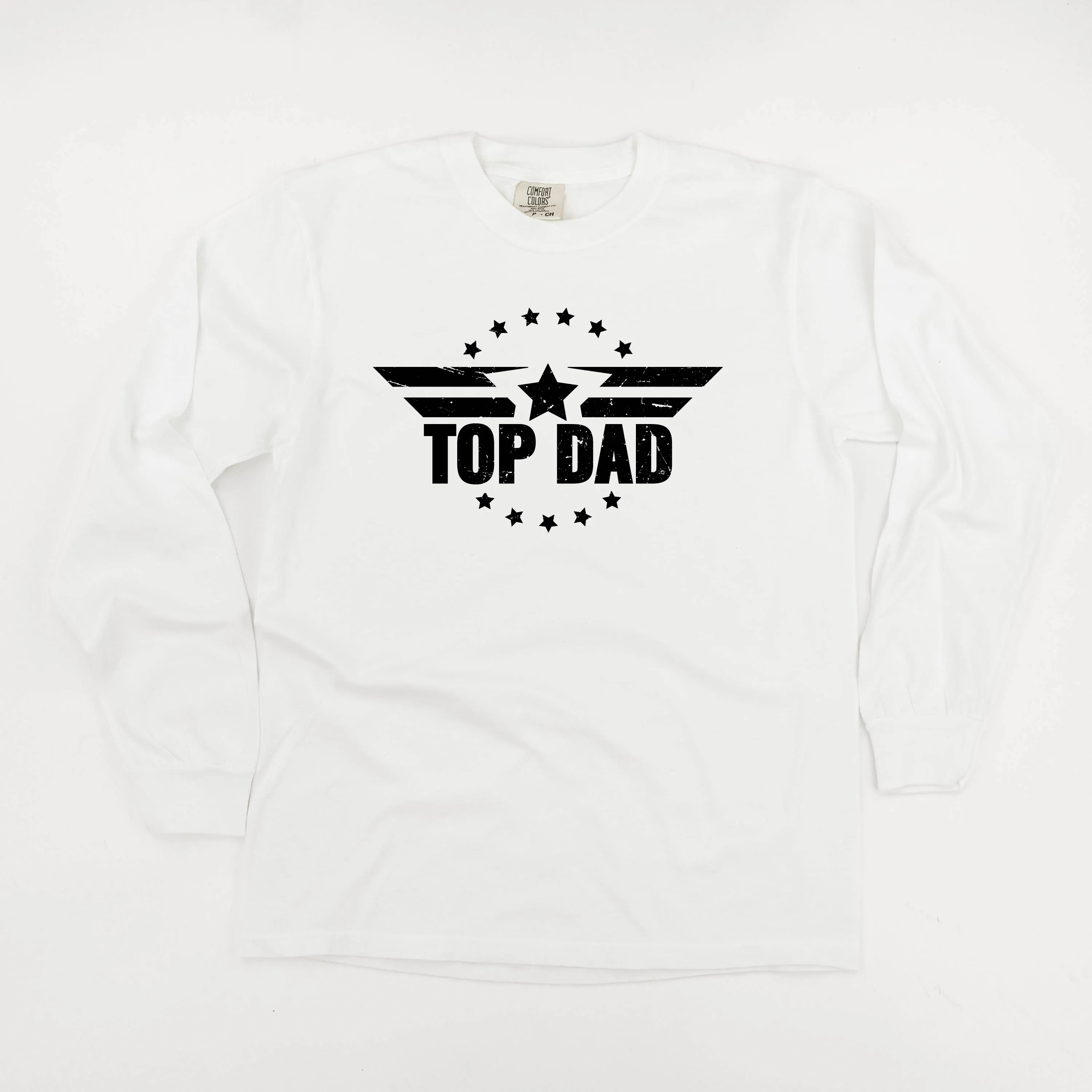 Top Dad - LONG SLEEVE COMFORT COLORS TEE