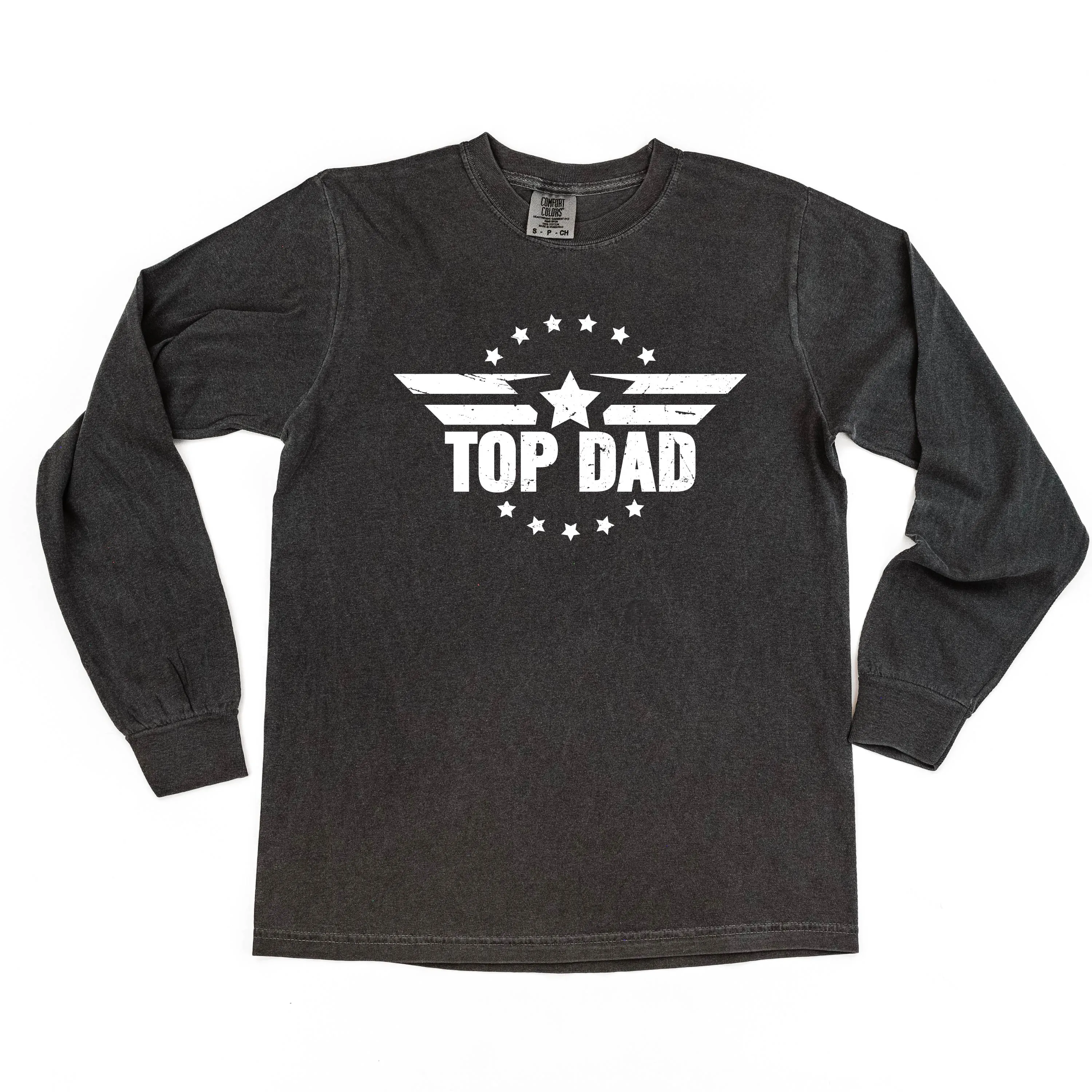 Top Dad - LONG SLEEVE COMFORT COLORS TEE