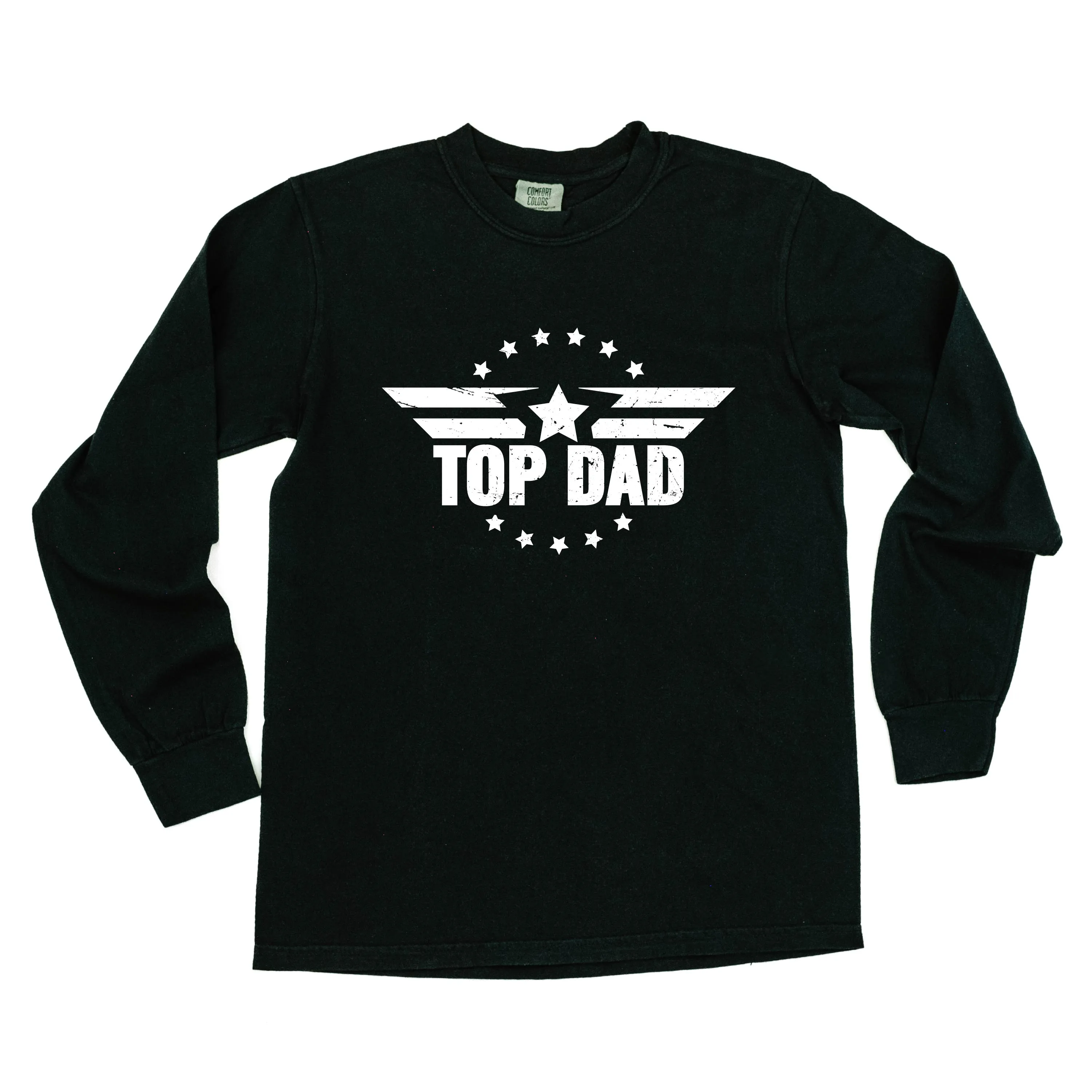 Top Dad - LONG SLEEVE COMFORT COLORS TEE