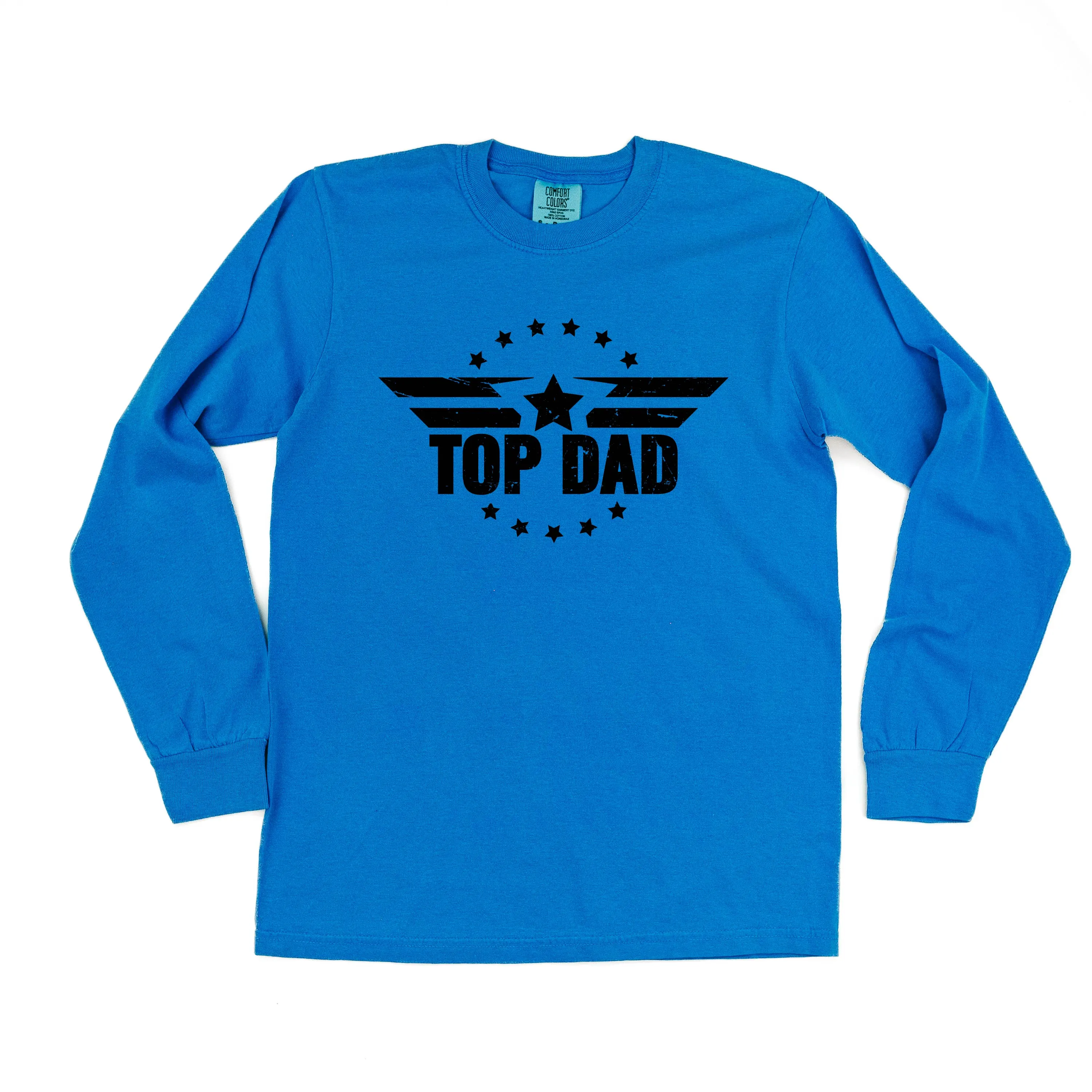 Top Dad - LONG SLEEVE COMFORT COLORS TEE