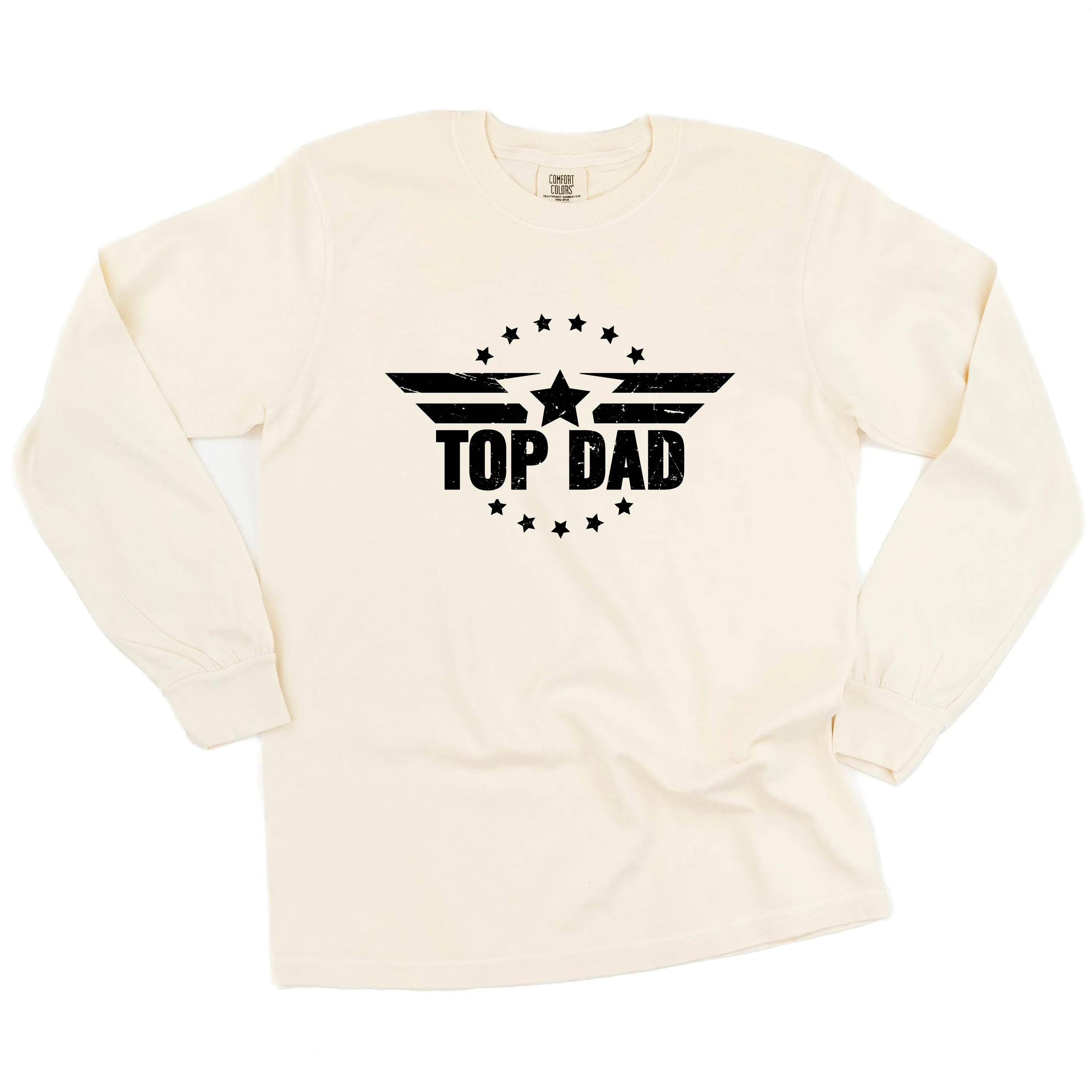 Top Dad - LONG SLEEVE COMFORT COLORS TEE