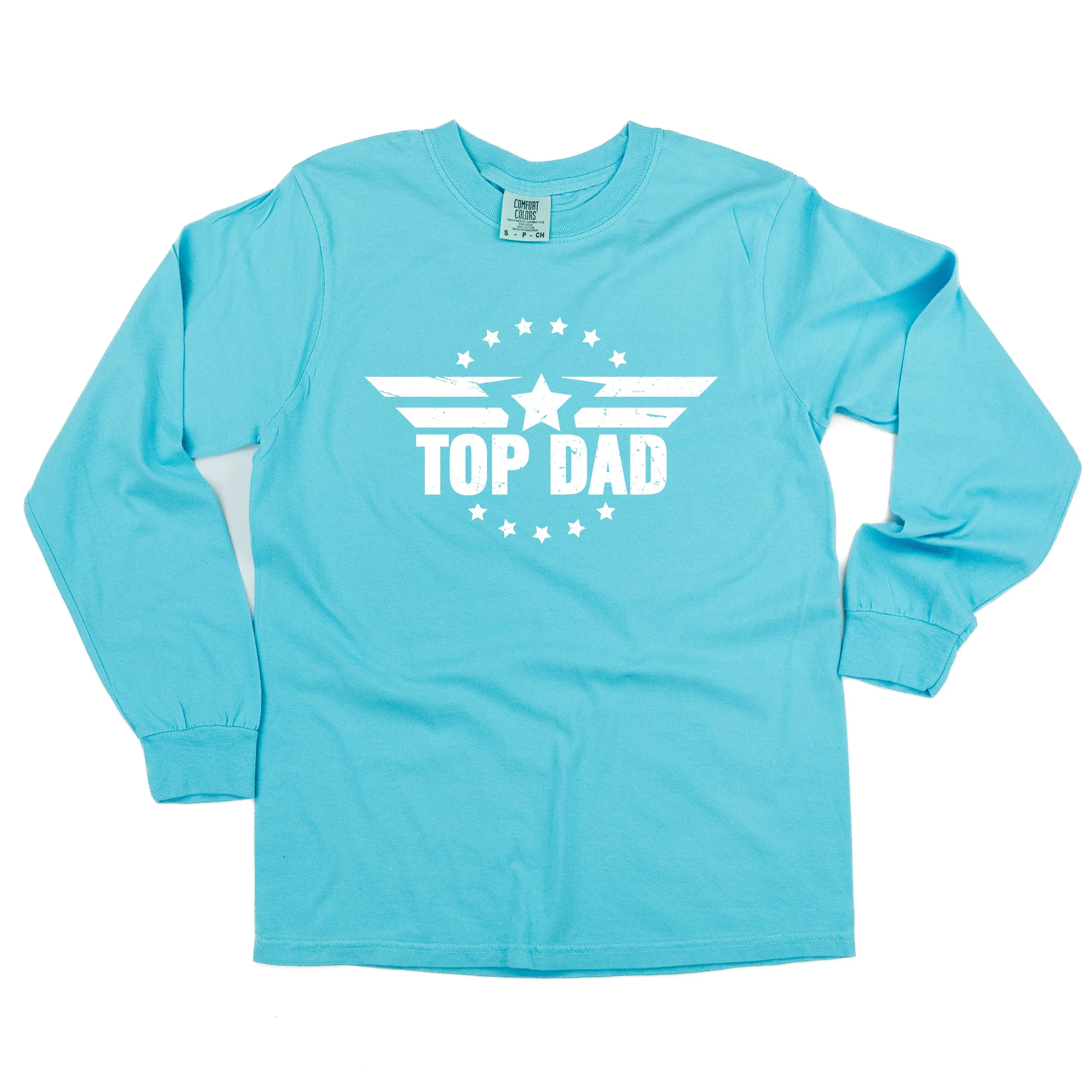 Top Dad - LONG SLEEVE COMFORT COLORS TEE