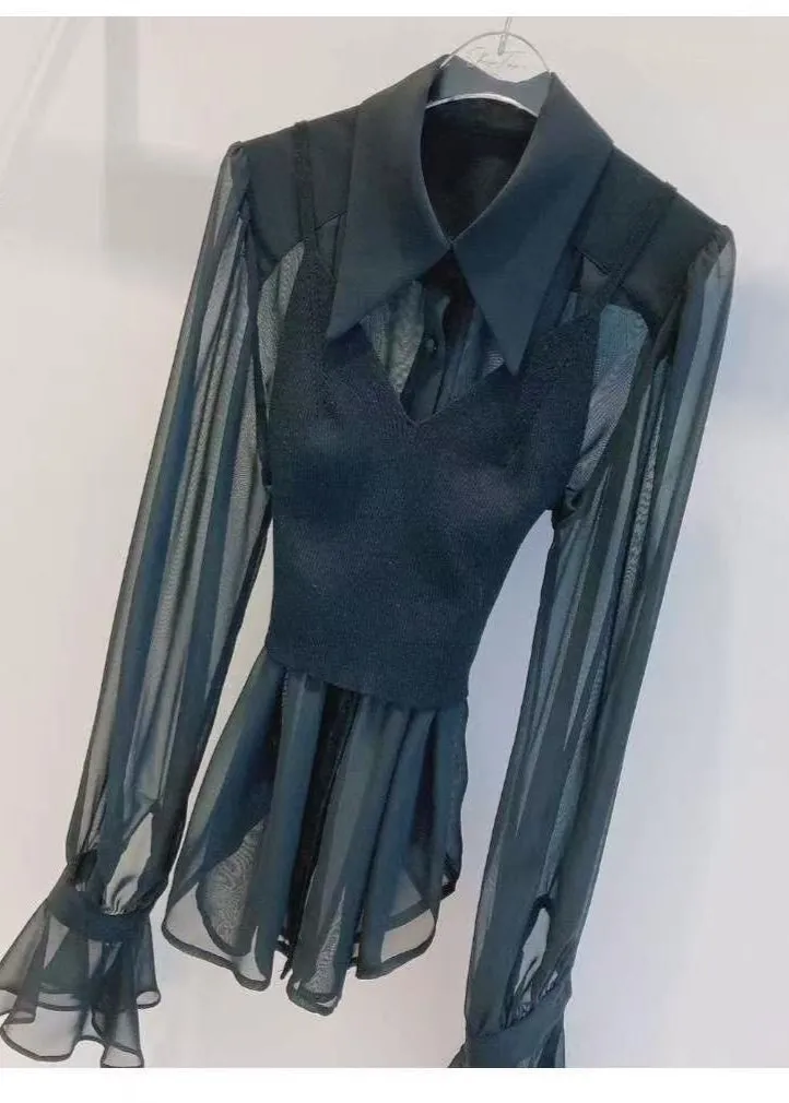 Tops inner chiffon (0084TBs039)