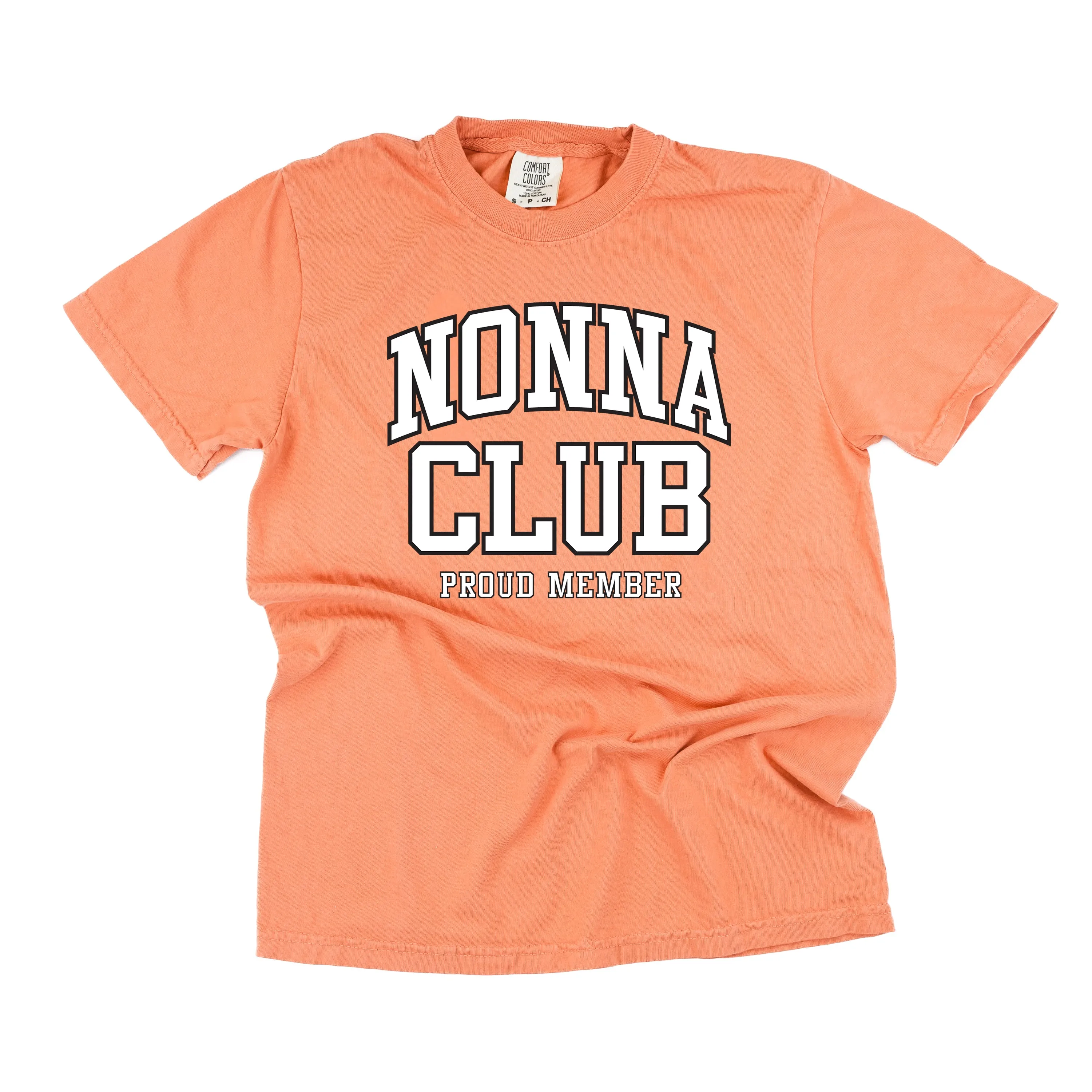 Varsity Style - NONNA Club - Proud Member - SHORT SLEEVE COMFORT COLORS TEE