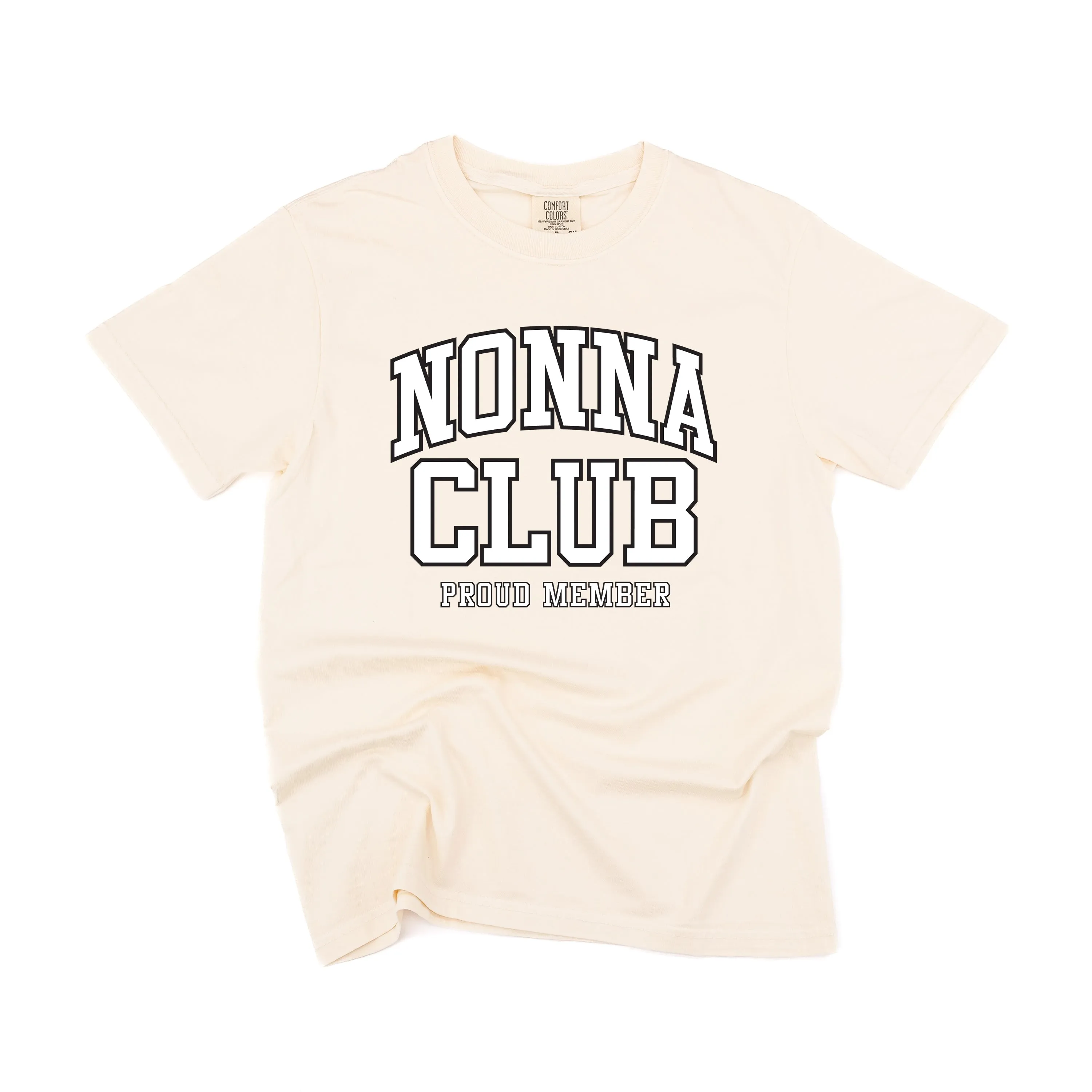 Varsity Style - NONNA Club - Proud Member - SHORT SLEEVE COMFORT COLORS TEE