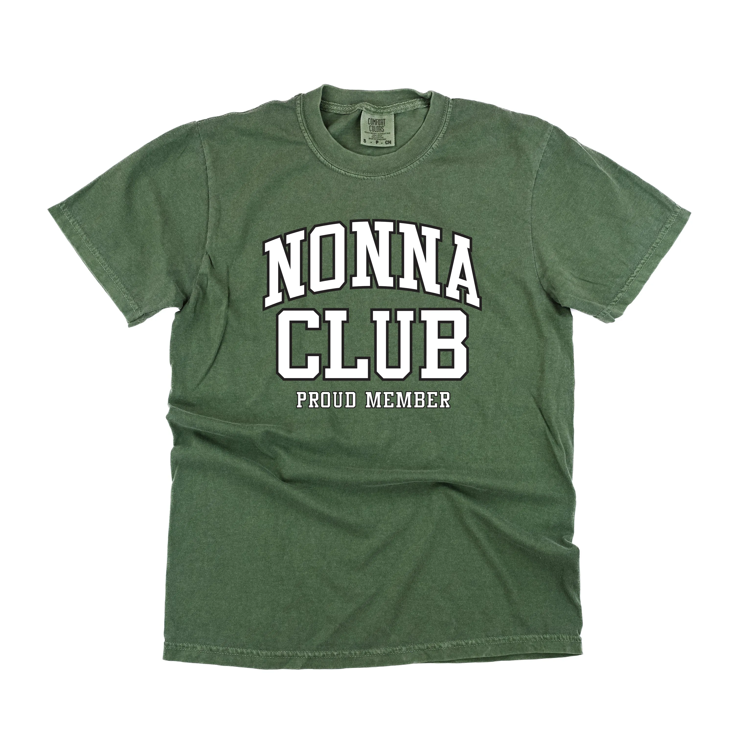Varsity Style - NONNA Club - Proud Member - SHORT SLEEVE COMFORT COLORS TEE
