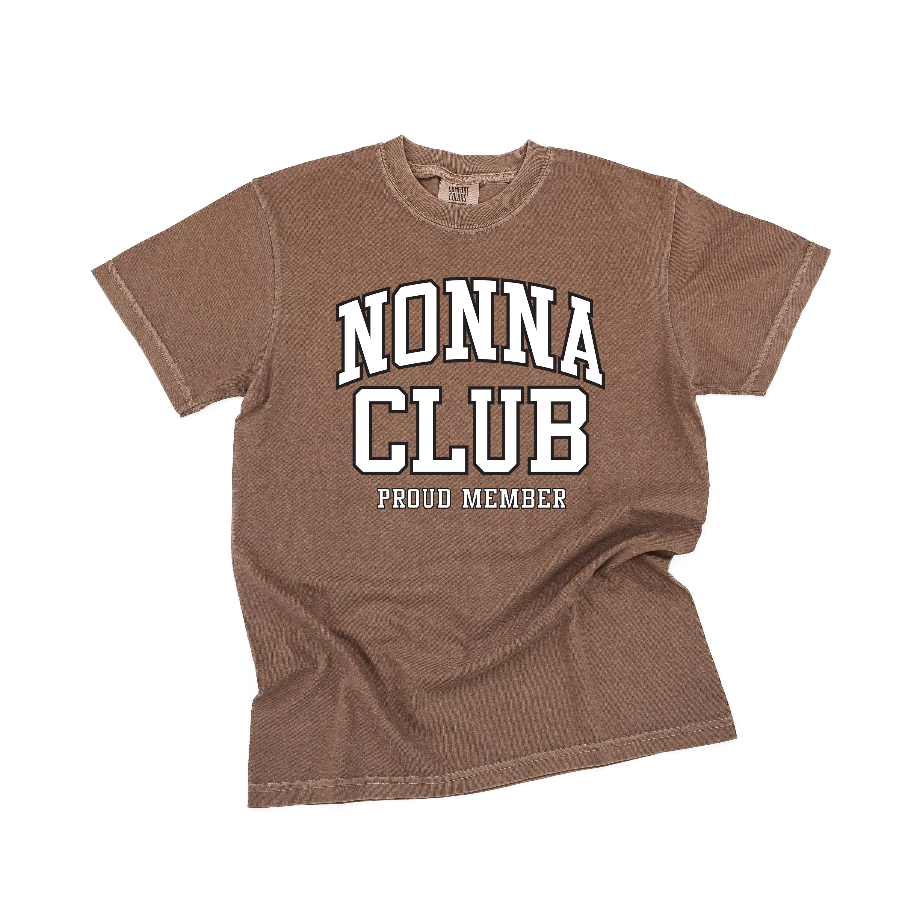 Varsity Style - NONNA Club - Proud Member - SHORT SLEEVE COMFORT COLORS TEE