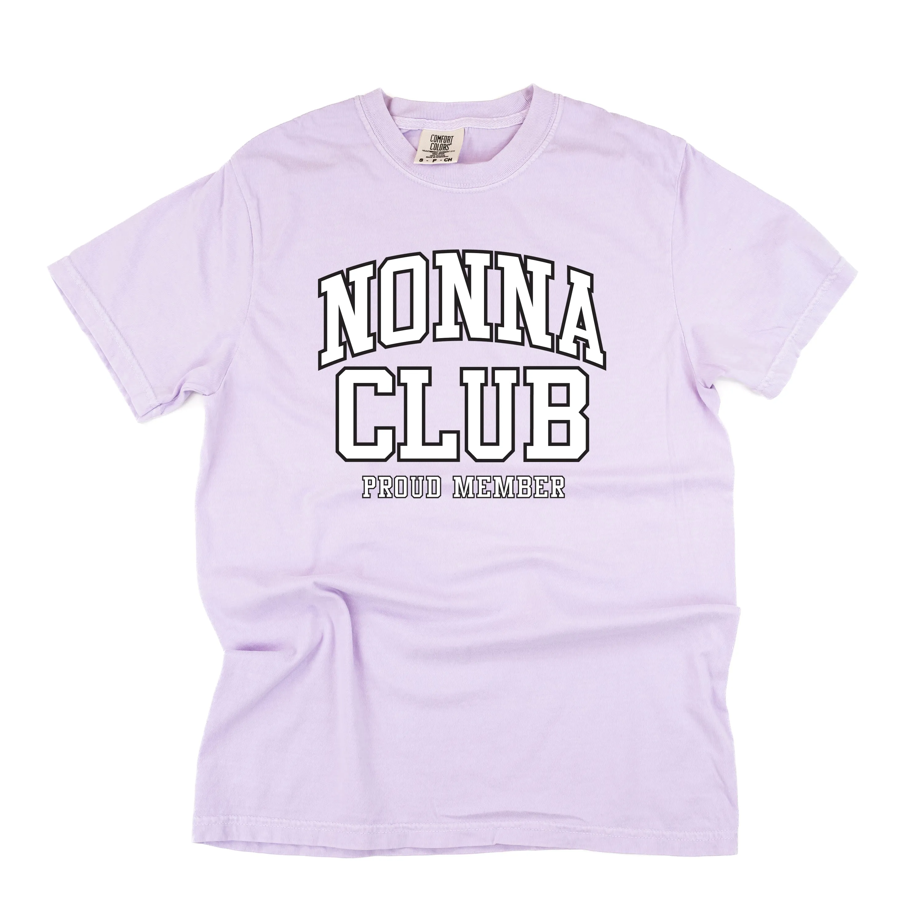 Varsity Style - NONNA Club - Proud Member - SHORT SLEEVE COMFORT COLORS TEE