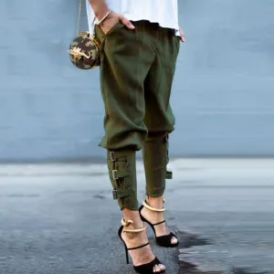 Vintage Casual Relaxed Harem Trousers