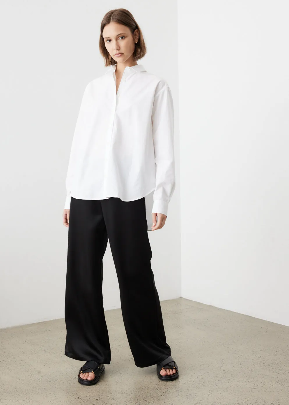Wide Satin Slacks