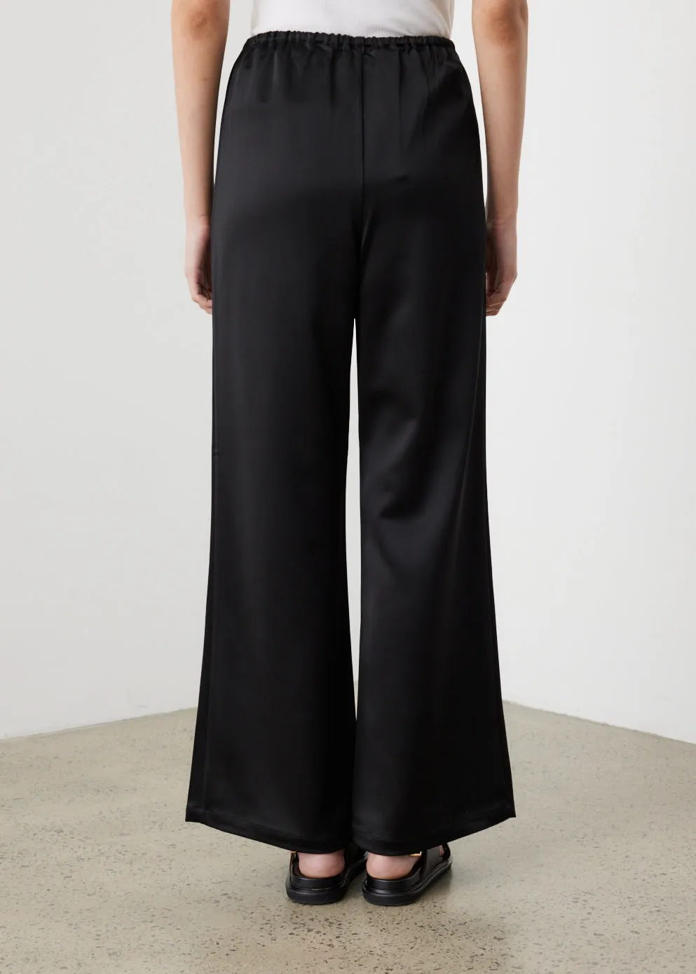 Wide Satin Slacks