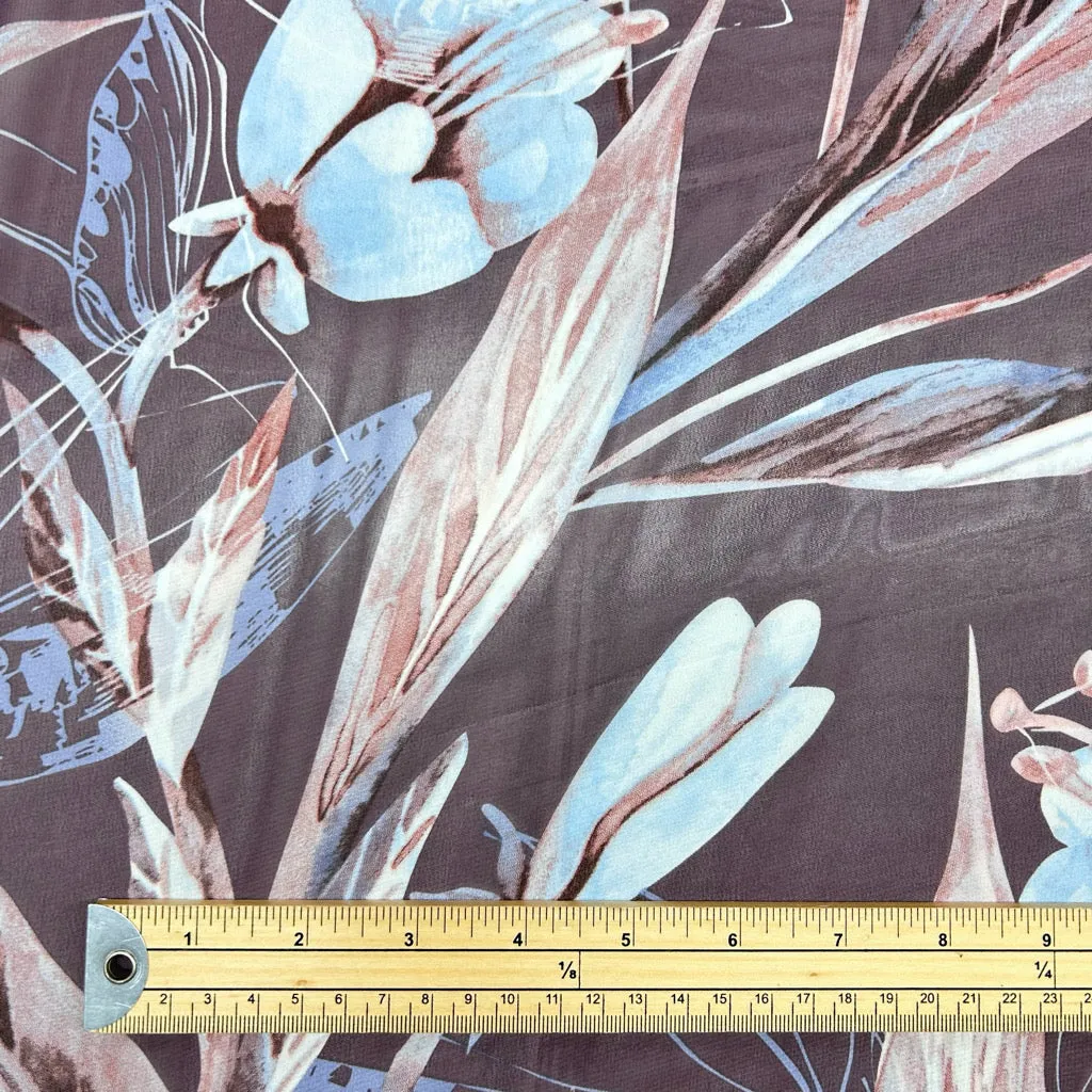 Winter Garden Chiffon Fabric
