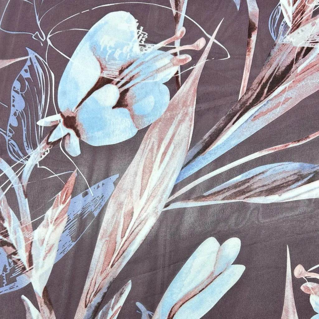 Winter Garden Chiffon Fabric