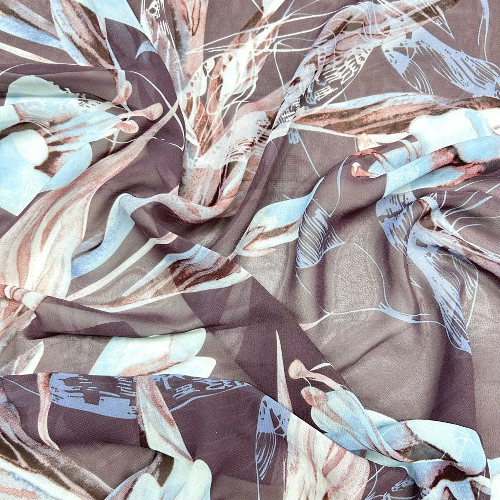 Winter Garden Chiffon Fabric