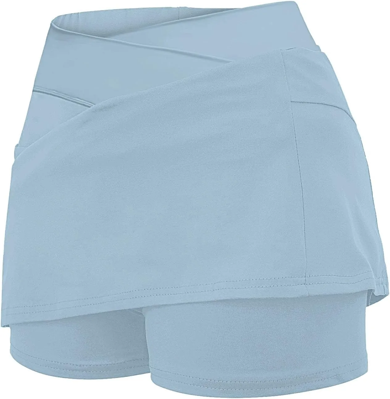 Women's Boho Skirts 2025 Summer Athletic Loose Trendy Drawstring Solid Color Yoga Fitness Tennis Skirt, S-5XL