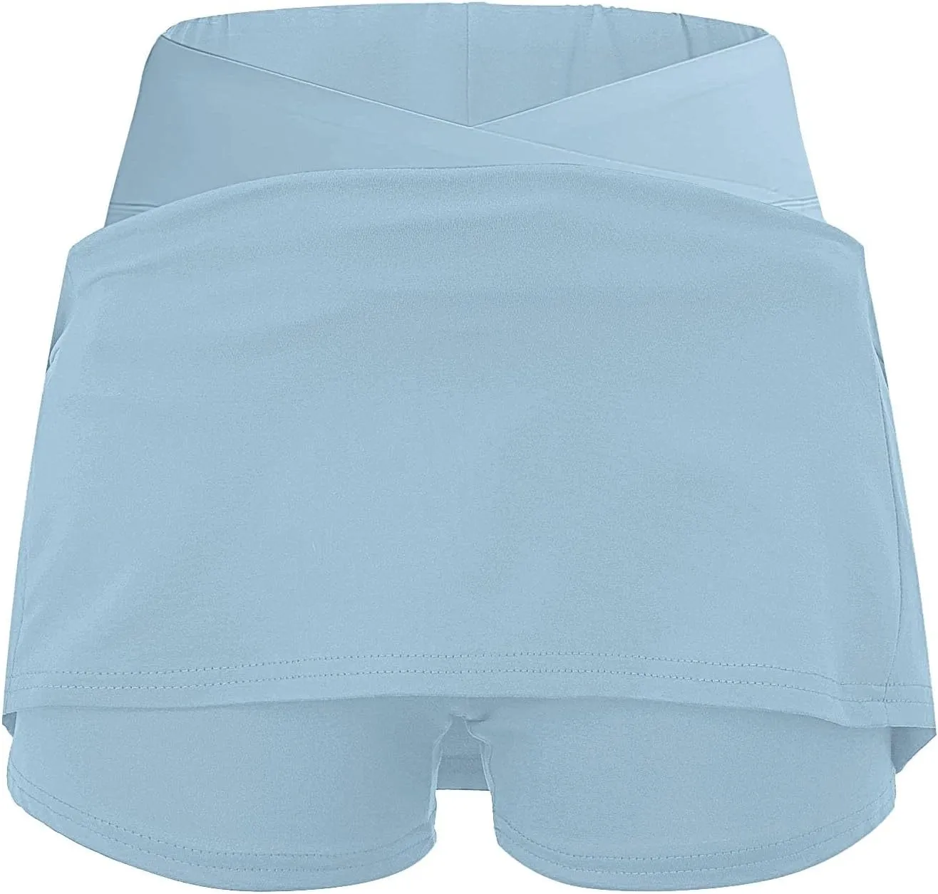 Women's Boho Skirts 2025 Summer Athletic Loose Trendy Drawstring Solid Color Yoga Fitness Tennis Skirt, S-5XL