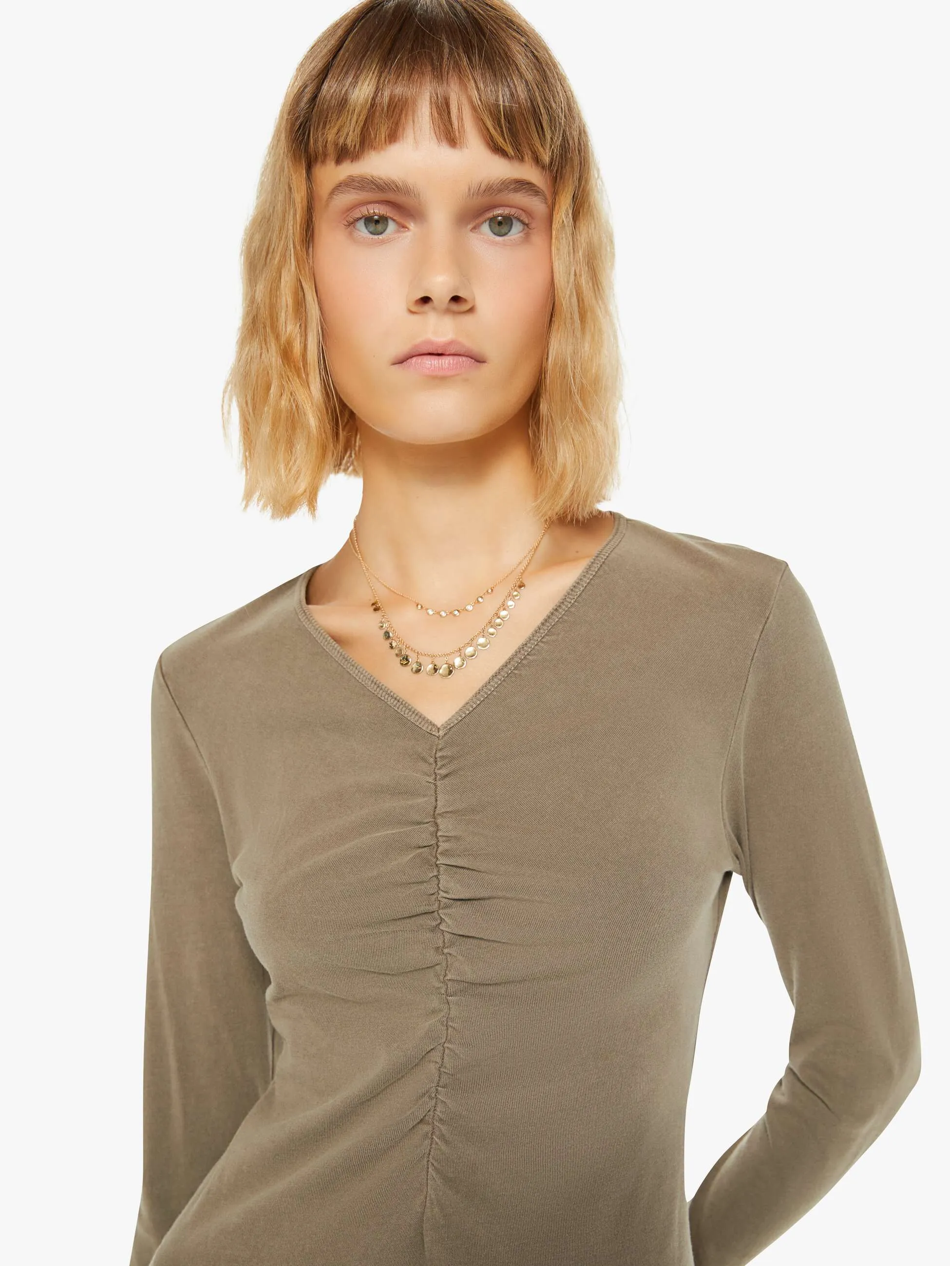 XiRENA Olivia Dress - Olive Fade